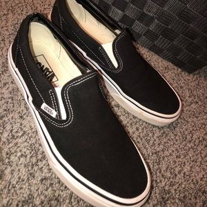 Black slip on VANS